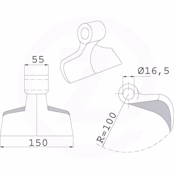 Marteau broyeur Maletti Adaptable