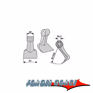 Marteau broyeur Forges Gorce RM33 Adaptable