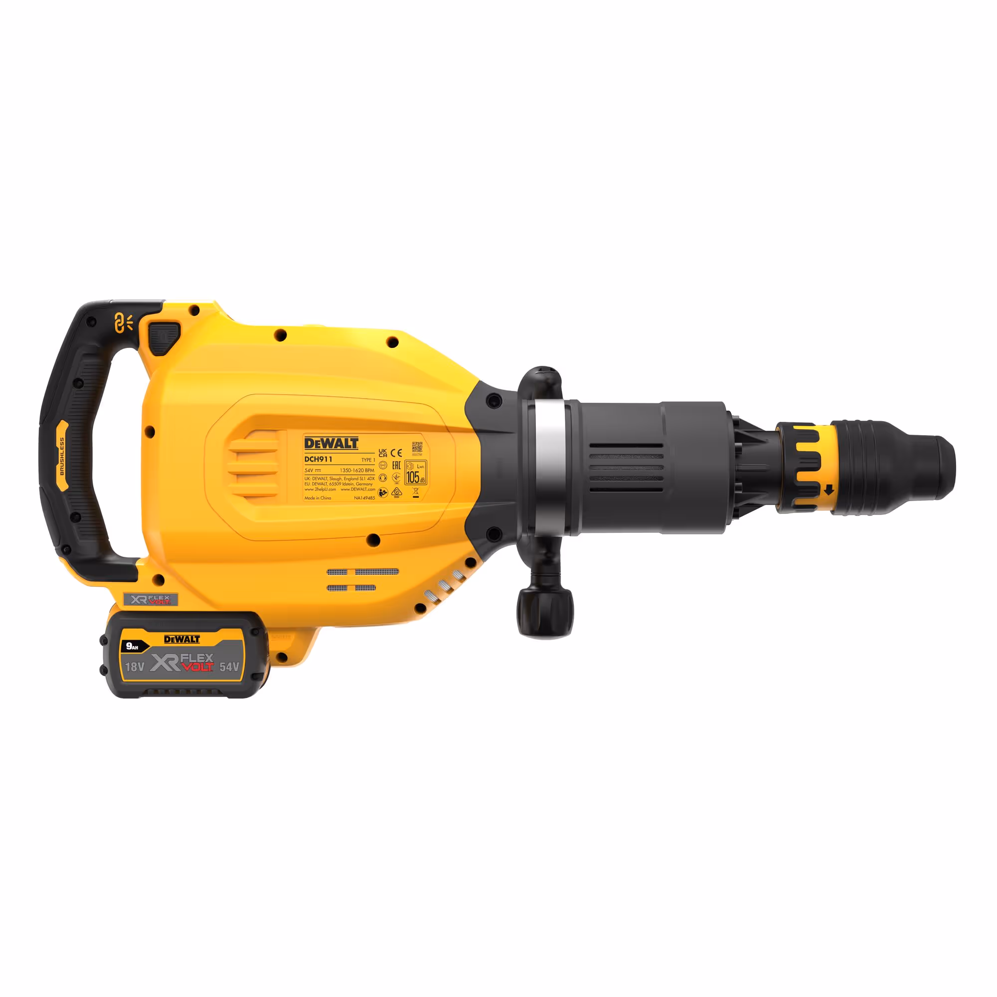 Marteau de démolition SDS-max XR FLEXVOLT 54V 3Ah Li-Ion Brushless 27J