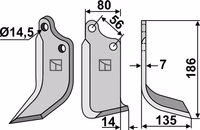 Maschio Gaspardo | Couteau, droit