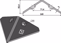 Maschio Gaspardo | Soc buttoir 243mm