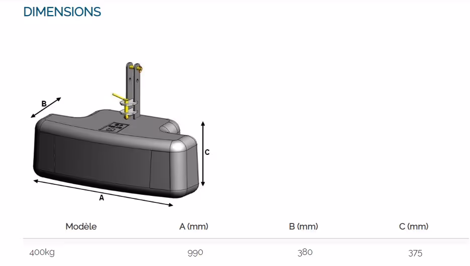 Masse Béton GP 400 Kg Pateer