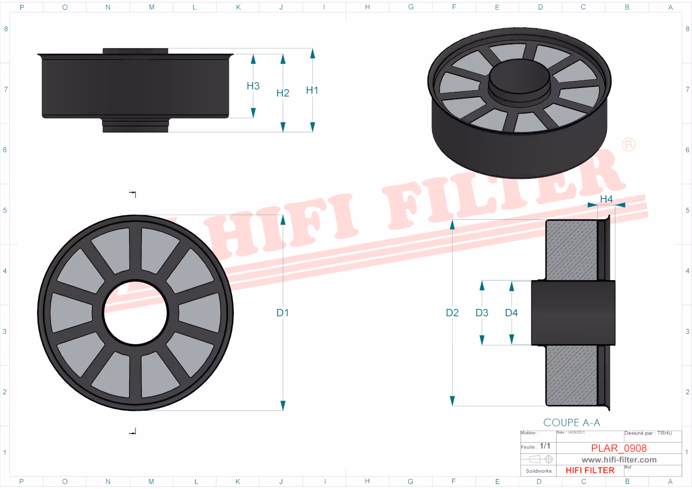 MASSE FILTRANTE Hifi Filter SAM 7156