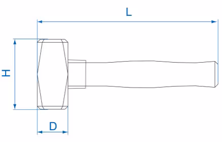 Massette manche tri-matière 1.0kg