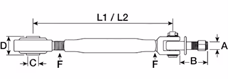 Stabilisateur L405/502 mm Massey-Ferguson 3794474M91 Origine