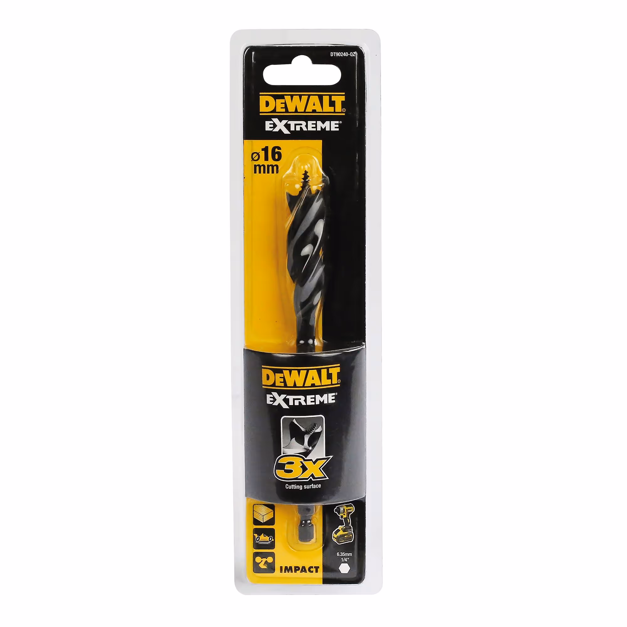 Mèche à bois 3 pointes Extreme 16 x 152 mm