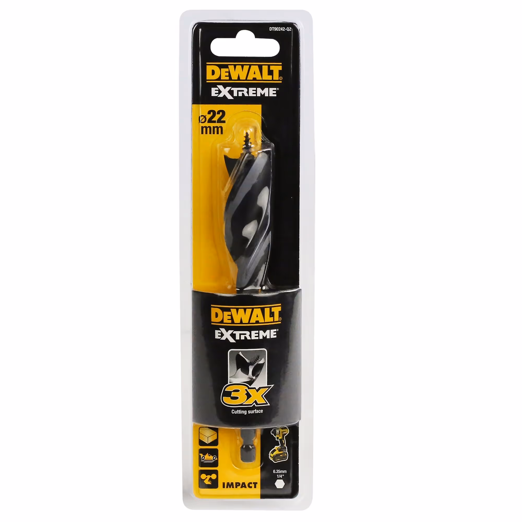 Mèche à bois 3 pointes Extreme 22 x 152 mm