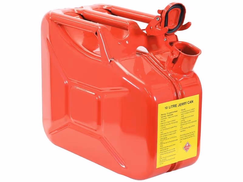 métallique Bidon - Rouge 10 litre (Essence)