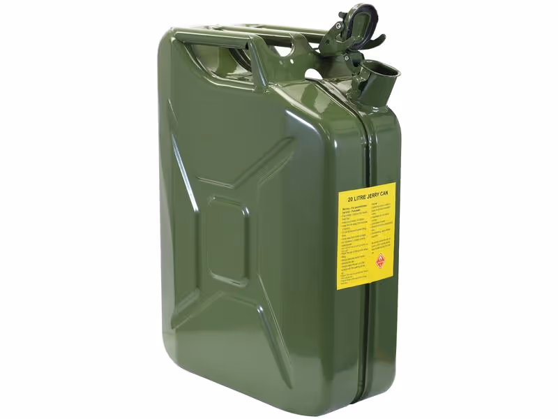 métallique Bidon - Vert 20 litre (Unleaded Petrol)