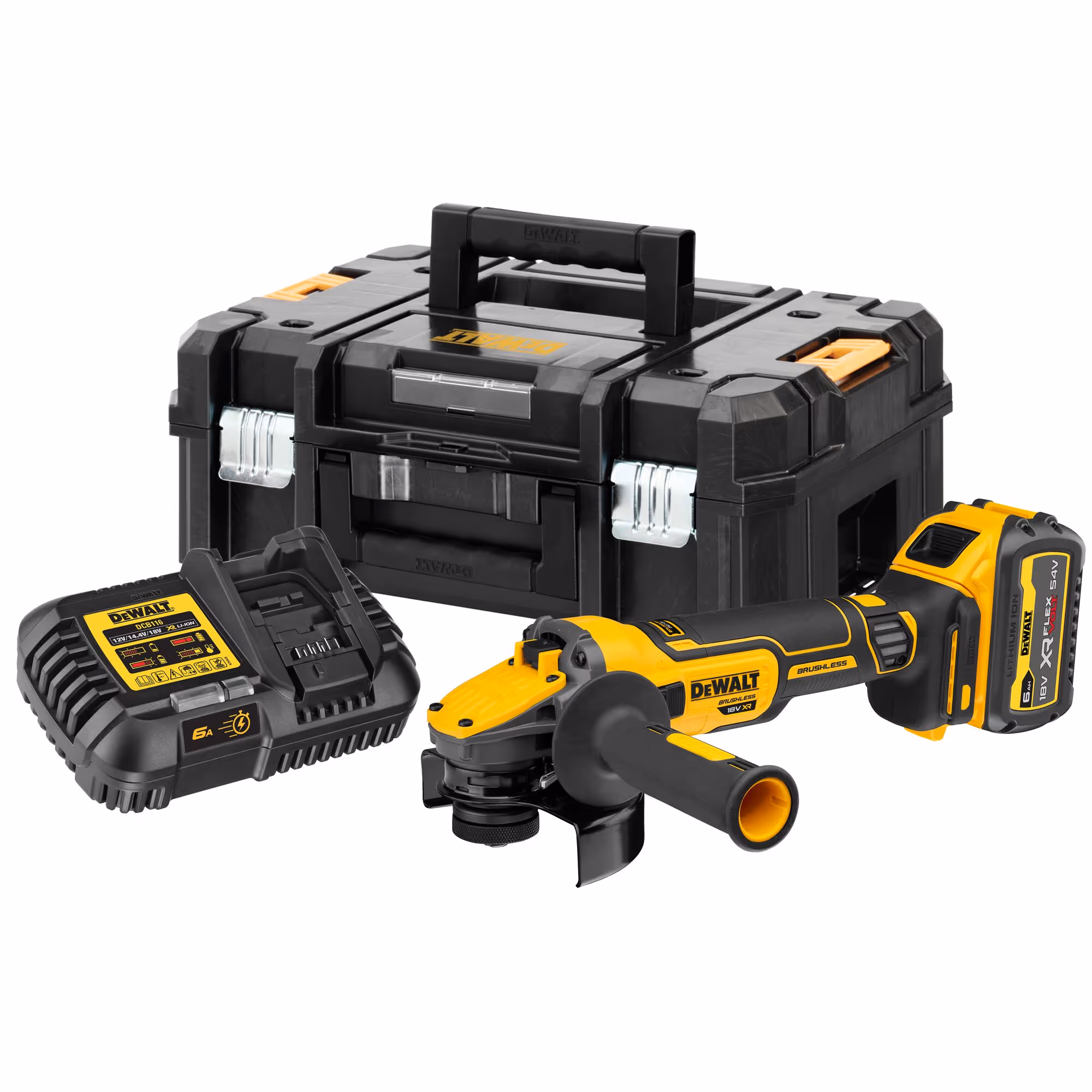 Meuleuse 125 mm XR 18V ADVANTAGE 6Ah Li-Ion Brushless avec batteries