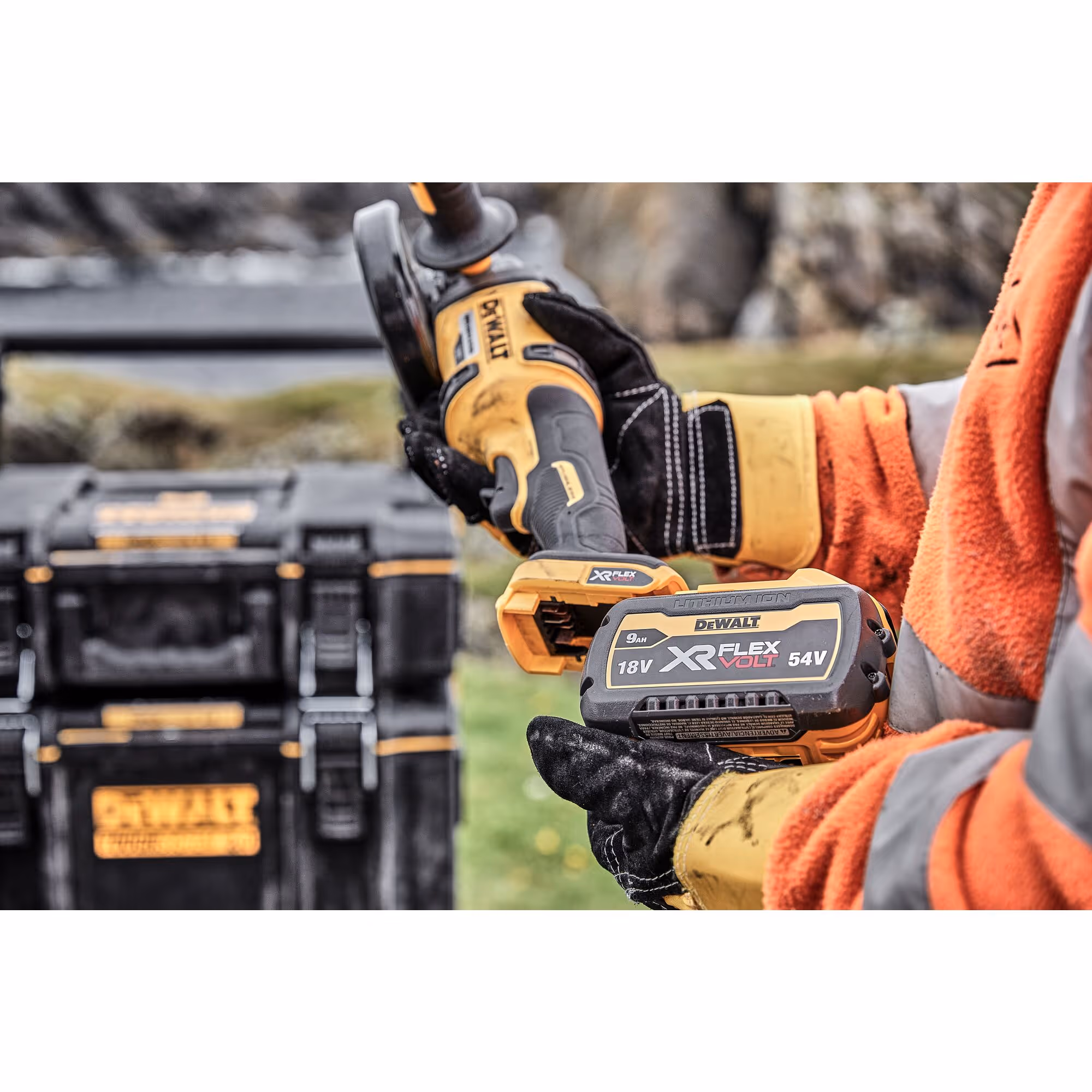 Meuleuse 125 mm XR FLEXVOLT 54V 3Ah Li-Ion Brushless avec batteries 