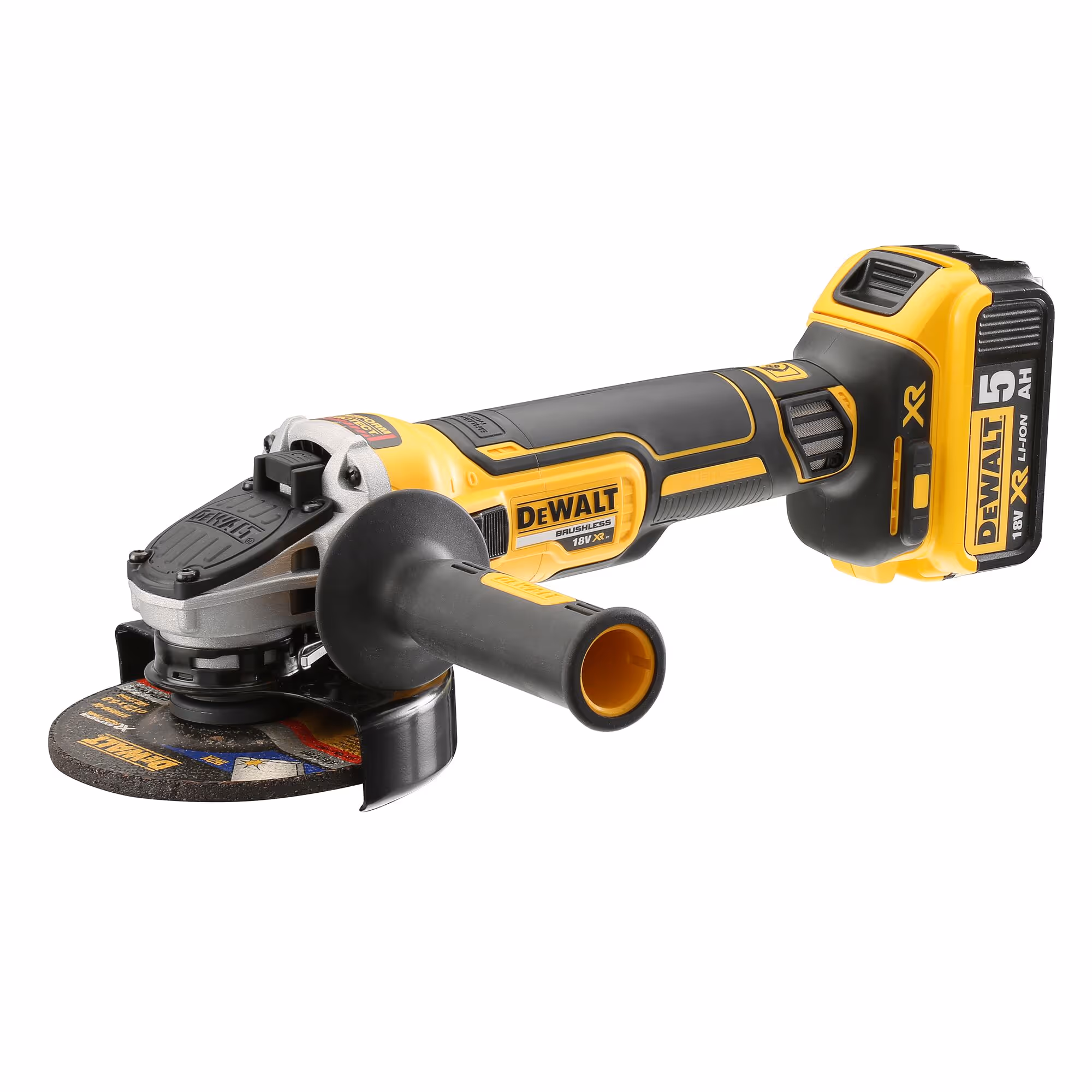 Meuleuse 125 mm XR 18V 5Ah Li-Ion Brushless avec batteries