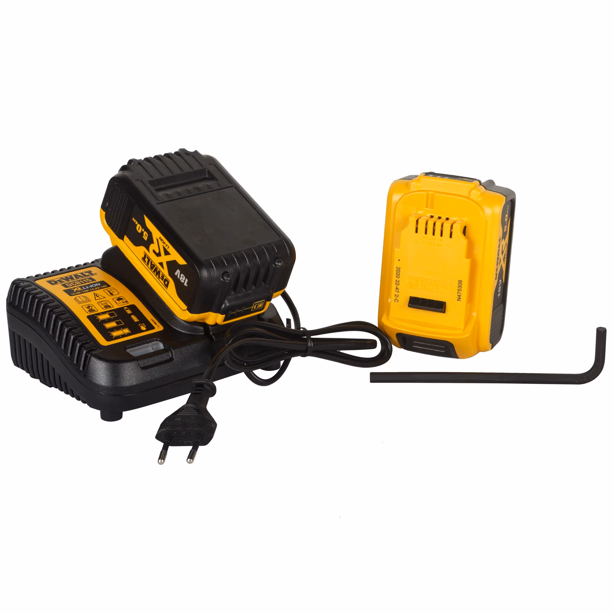 Meuleuse 125 mm XR 18V 5Ah Li-Ion Brushless avec batteries