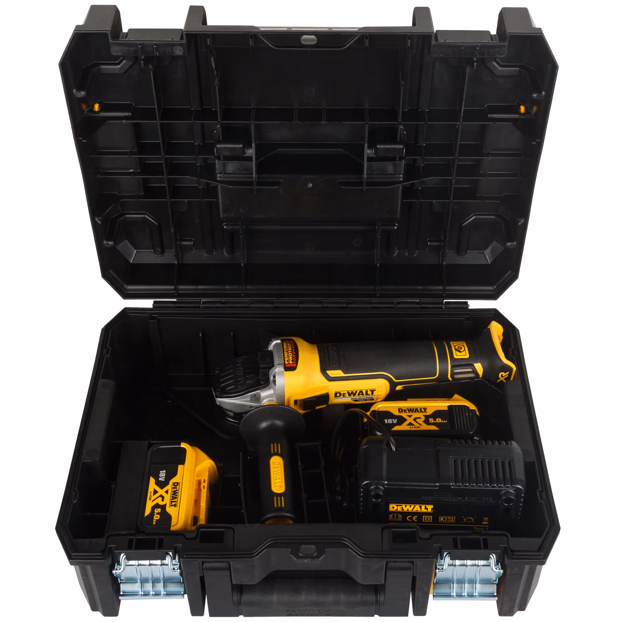Meuleuse 125 mm XR 18V 5Ah Li-Ion Brushless avec batteries