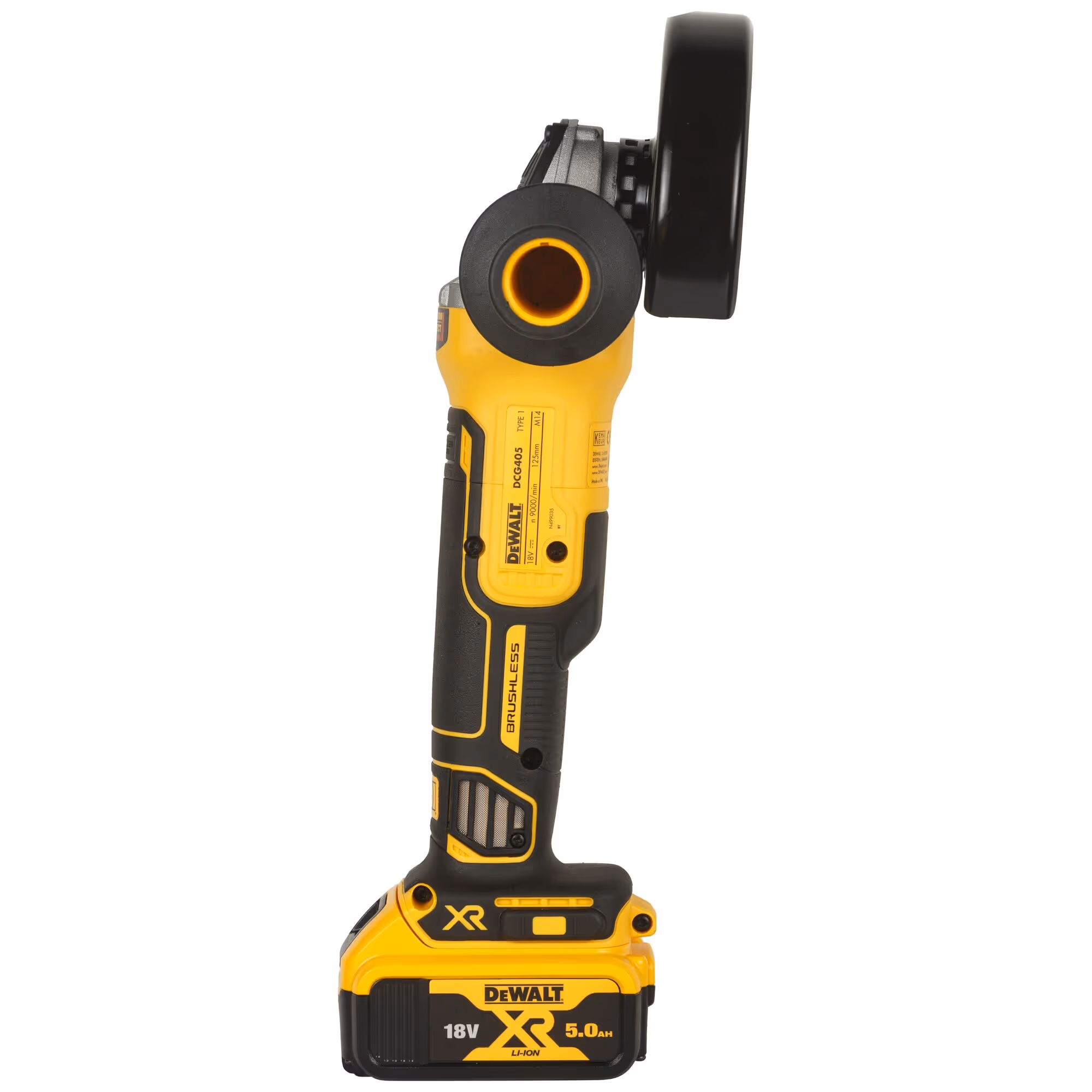 Meuleuse 125 mm XR 18V 5Ah Li-Ion Brushless avec batteries