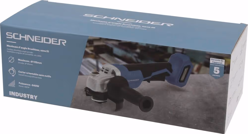 MEULEUSE 125mm 20V BRUSHLESS SANS BATTERIE NI CHARGEUR