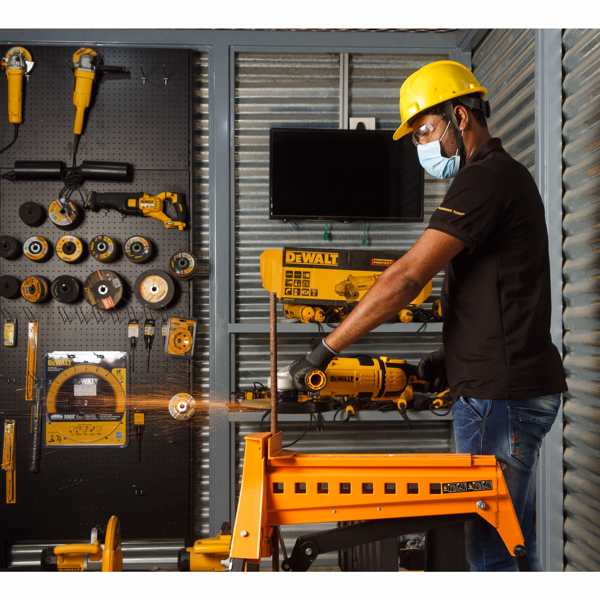 Meuleuse 230 mm 2600W - interrupteur à gâchette