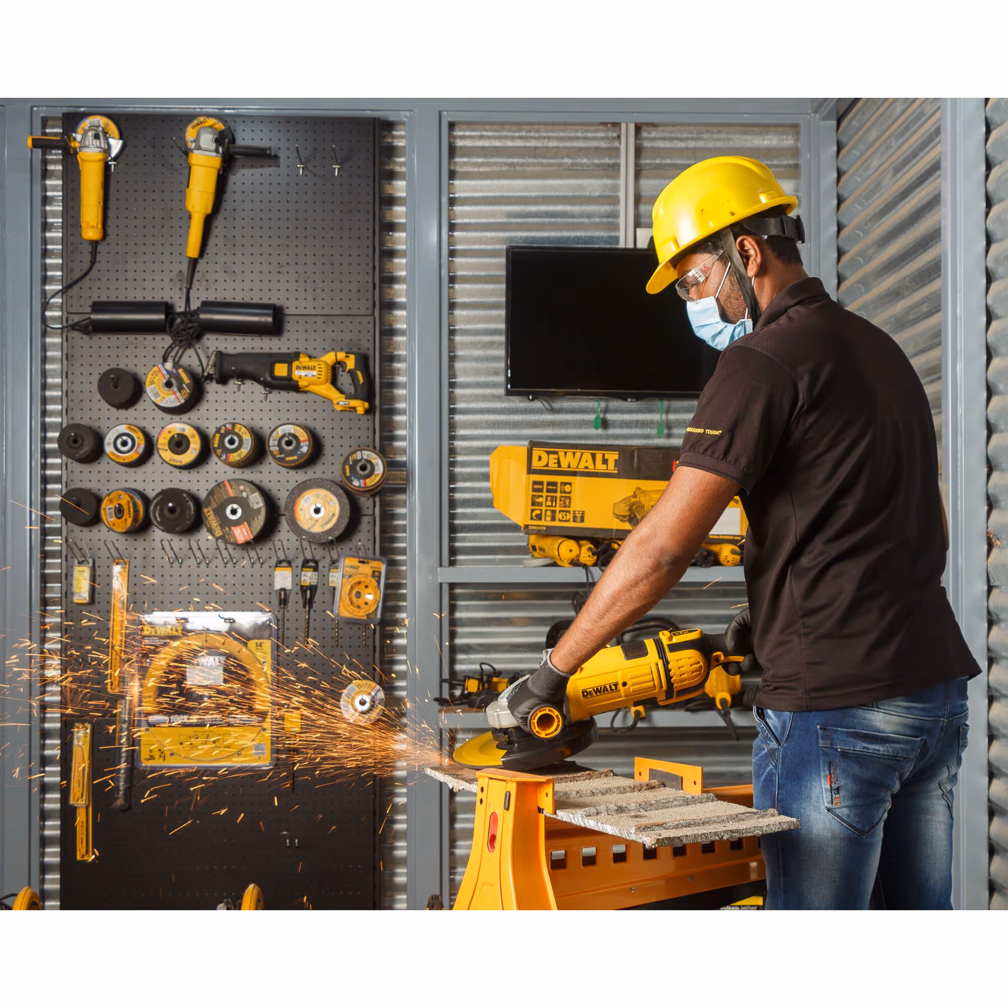 Meuleuse 230 mm 2600W - interrupteur à gâchette