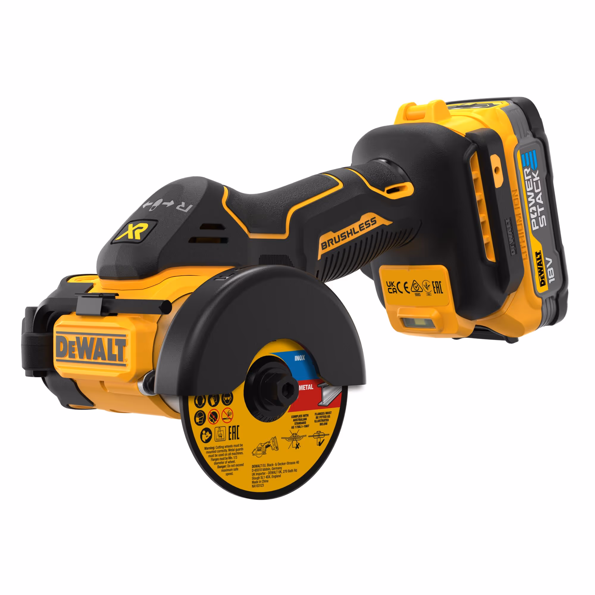 Meuleuse 76 mm XR 18V 1.7Ah Li-Ion Brushless avec batteries