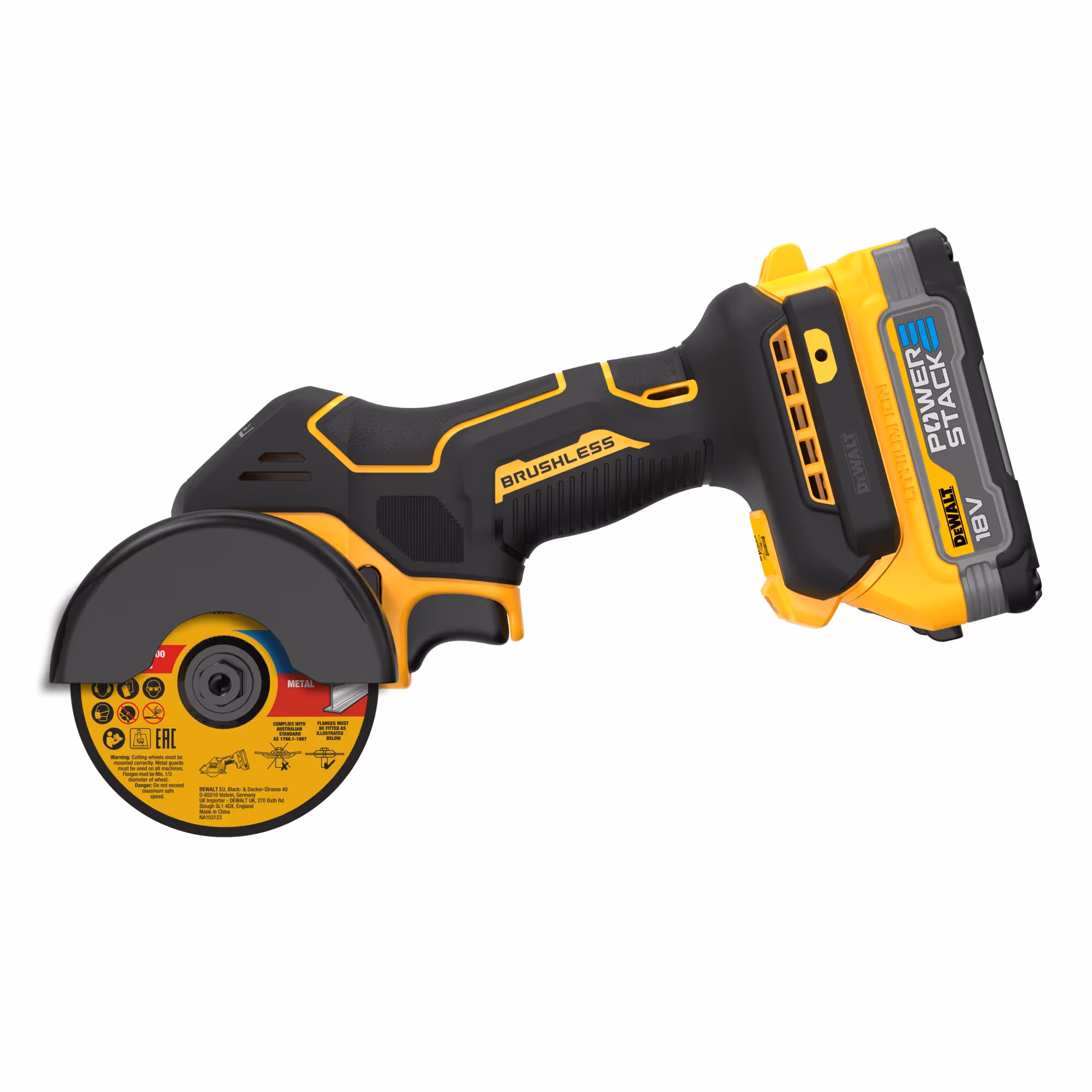 Meuleuse 76 mm XR 18V 1.7Ah Li-Ion Brushless avec batteries