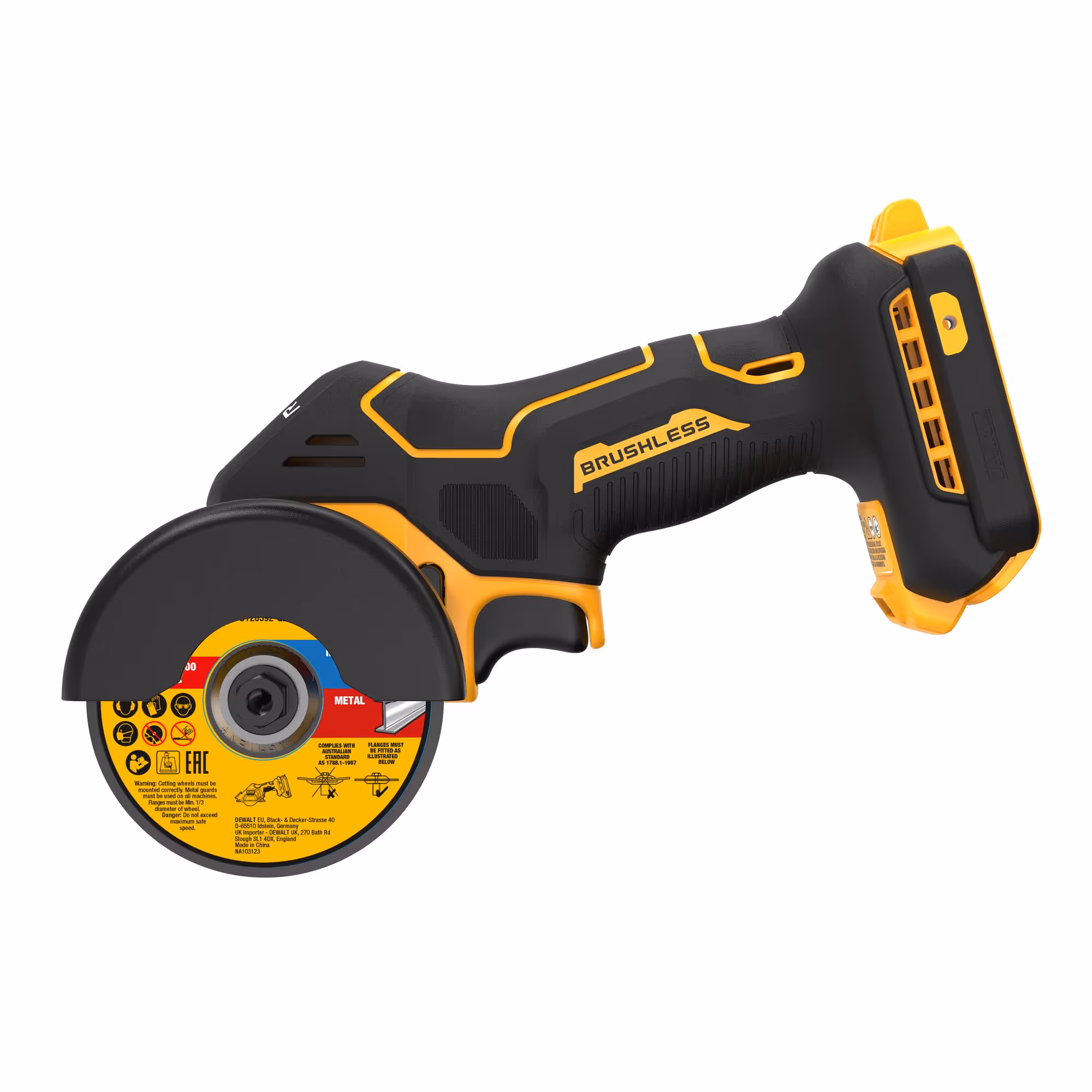 Meuleuse 76 mm XR 18V Brushless Sans batterie ni chargeur