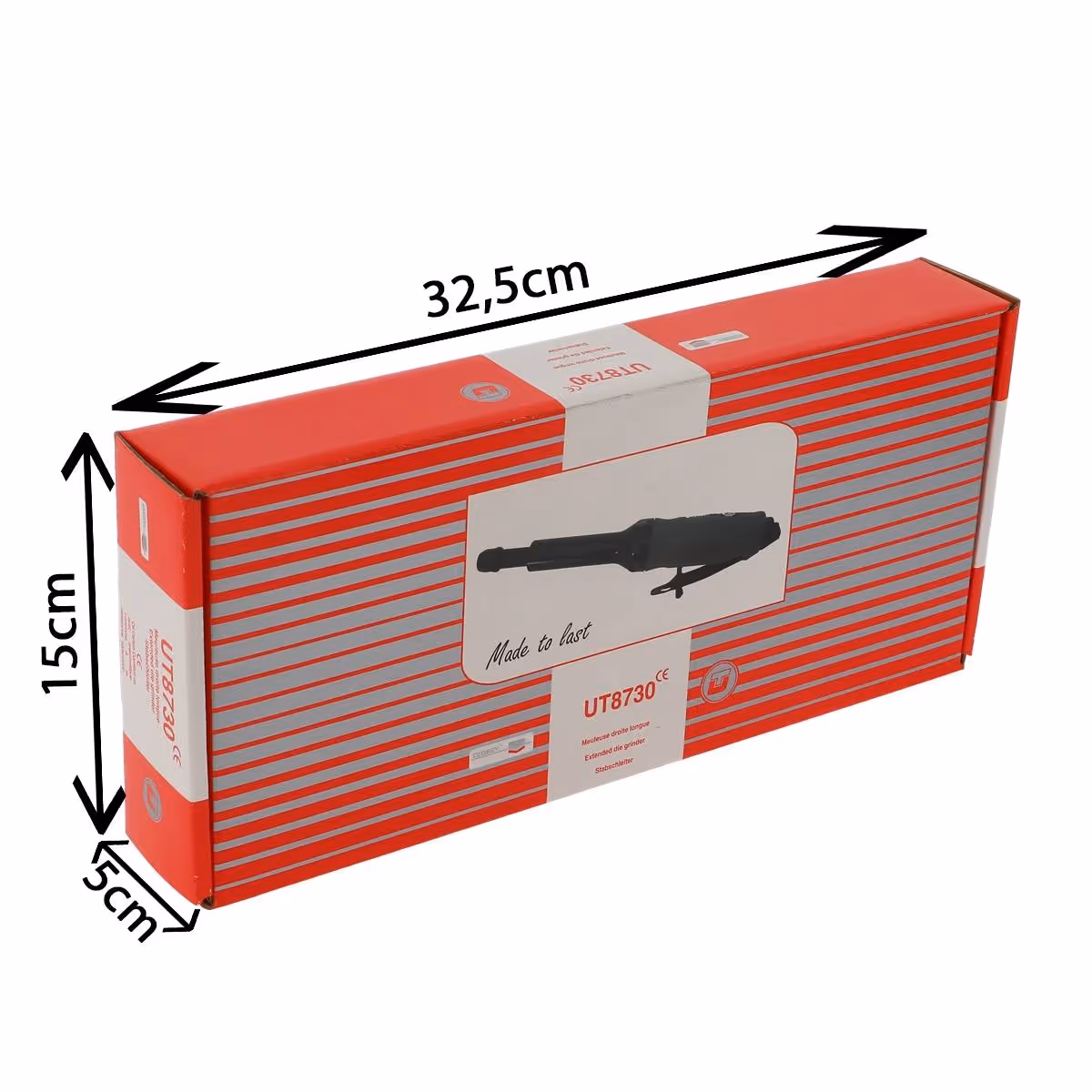 Meuleuse droite longue pince 6mm
