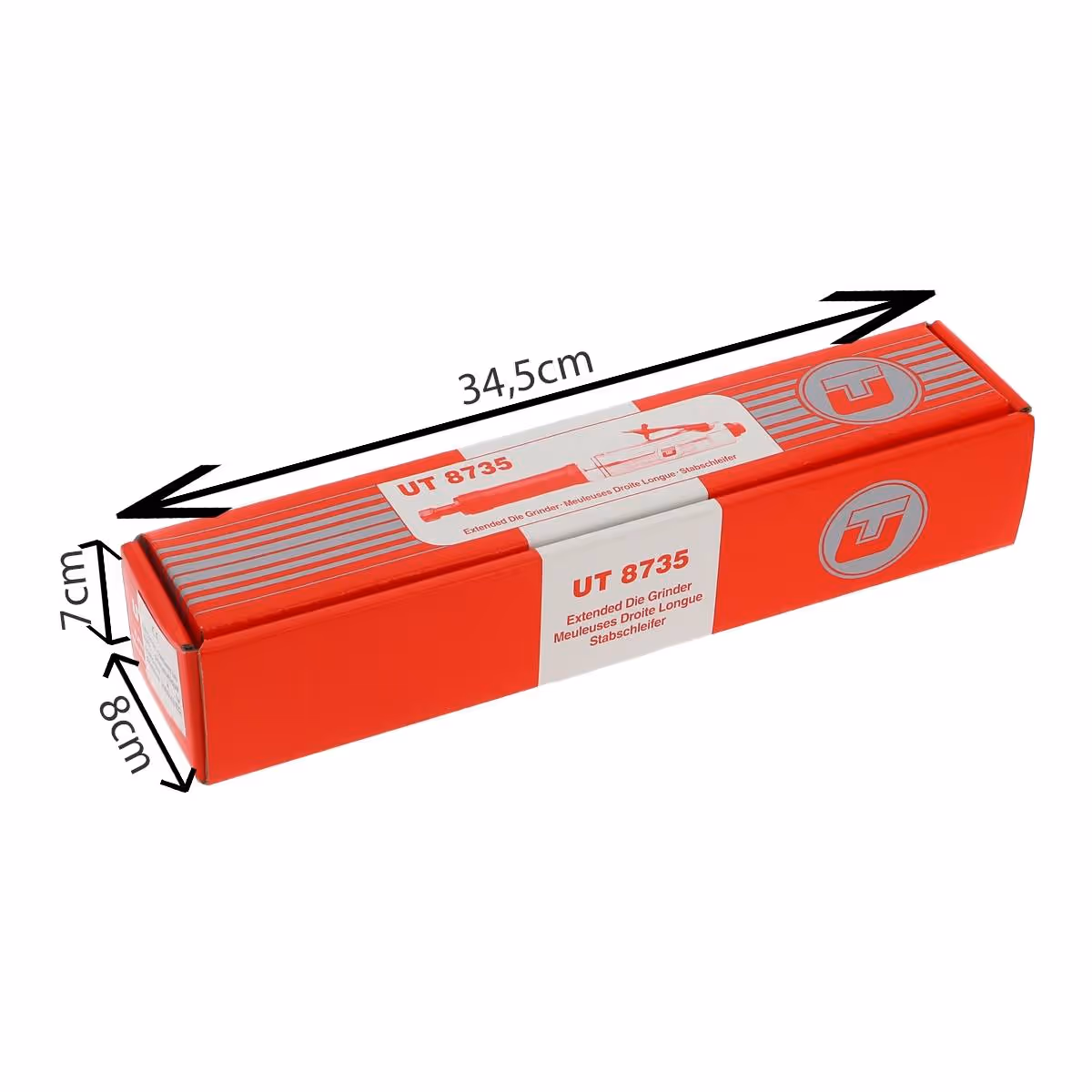 Meuleuse droite longue pince 6mm grande puissance