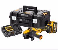 Meuleuse Ø125 mm 18V Dewalt avec batterie 6.0Ah + coffret