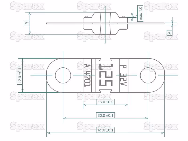 Midi Fusible 70 Ampères (Brun) 40 x 10mm