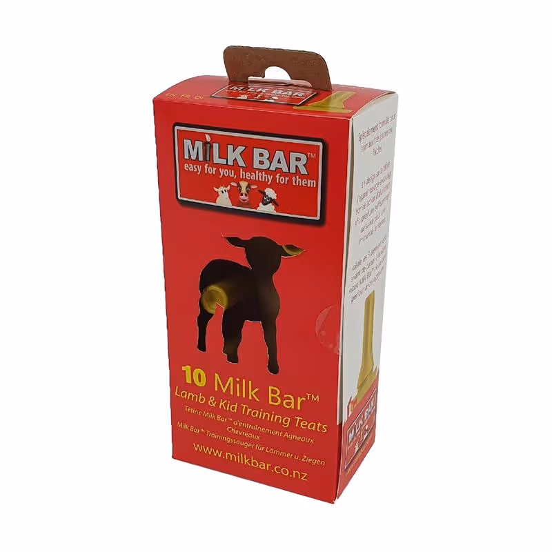 Milk Bar® Tétine jaune agneau/chevreau (Boîte de 10)
