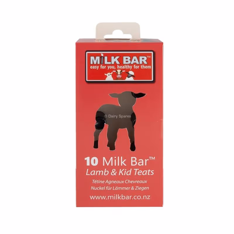 Milk Bar® Tétine noire agneau/chevreau (Boîte de 10)