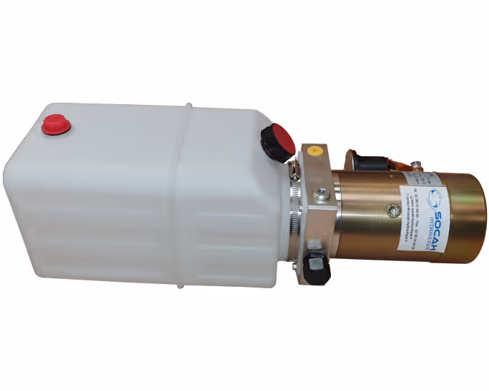 Mini centrale hydraulique 2.1 cc avec réservoir plastique 8L
