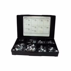 Mini collier, Ø minimum6mm, max. Ø17mm, 100 pièces Coffret.