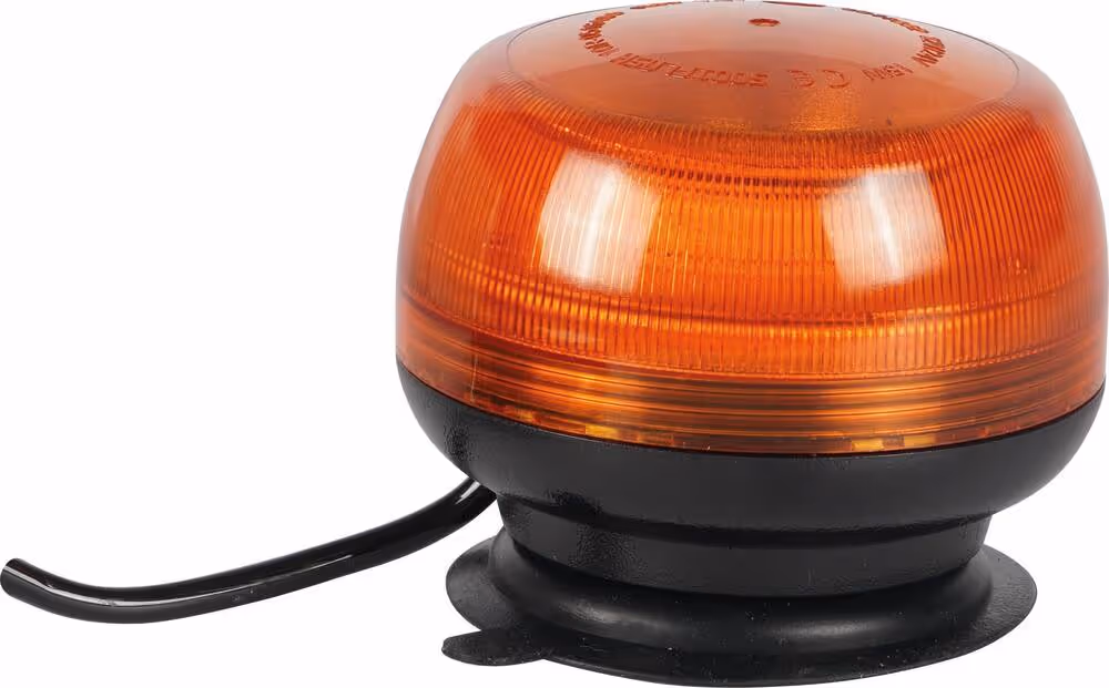 MINI GYROPHARE LED FLASH 12/24V MAGNETIQUE - 24 LED