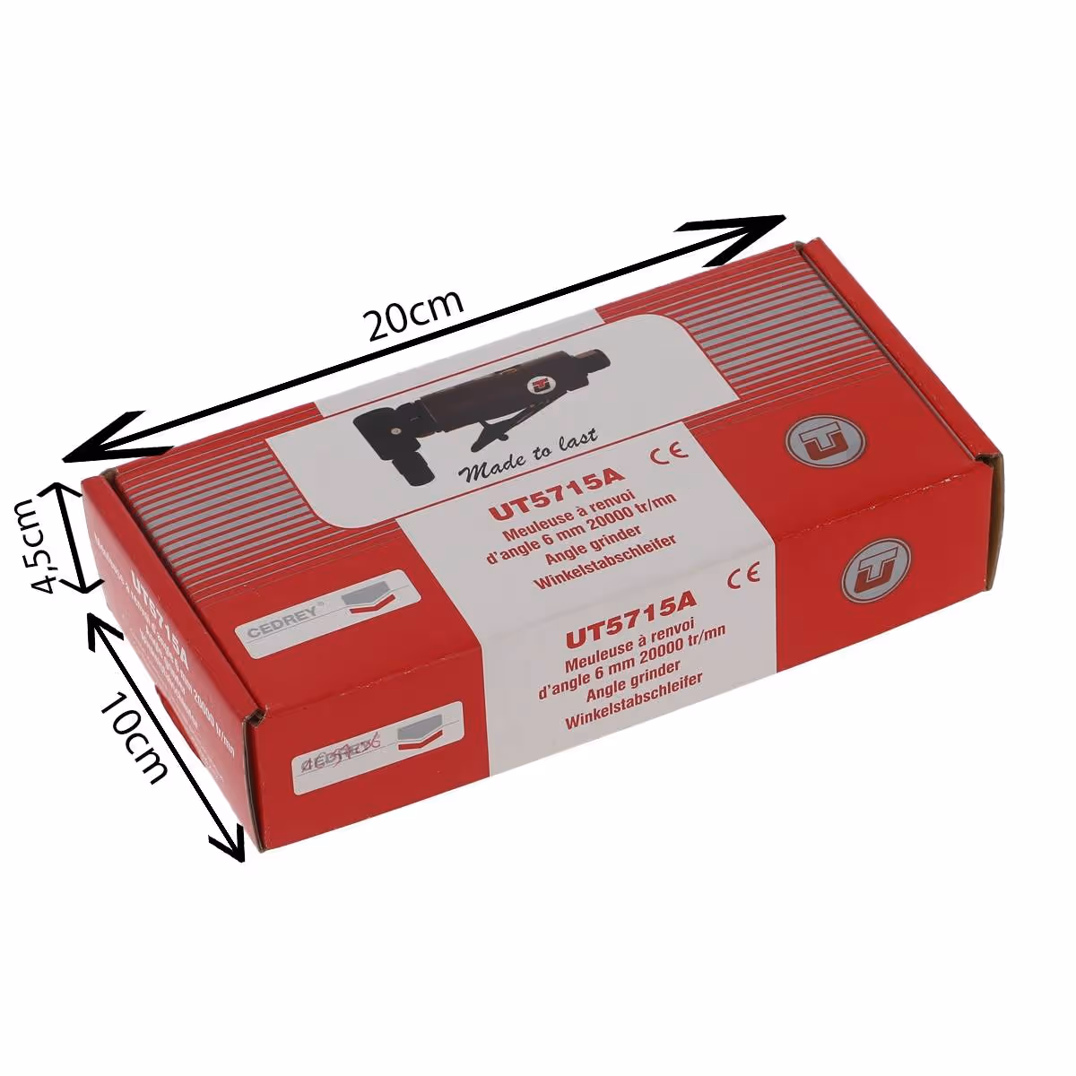 Mini meuleuse a renvoi d'angle pince 6mm super