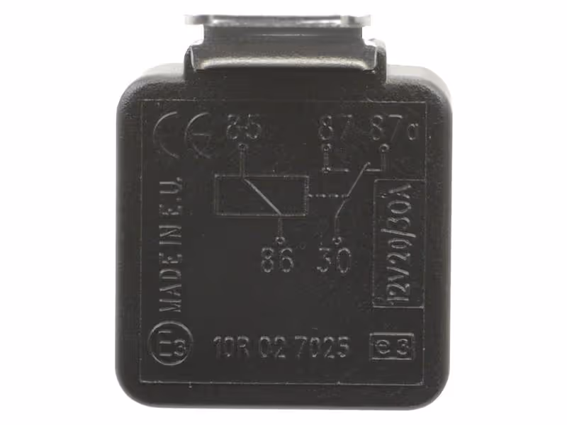 Mini-relais 12V, 20 - 30A - adaptable sur tracteurs Case IH, New Holland, Steyr - ref 0332209137