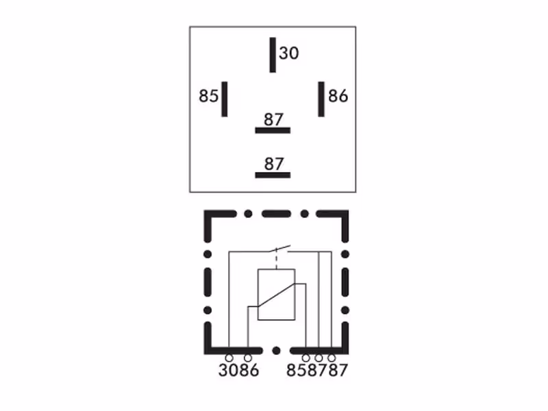 Mini-relais 24V, 20A Correspond à: RL.15124