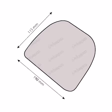 Miroir grand angle inférieur de rétroviseur gauche-droit 