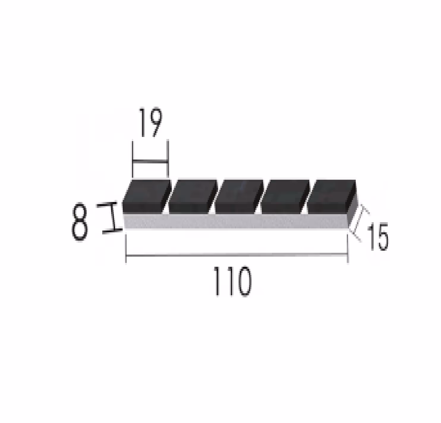 Mise a souder Agricarb 110x16x8mm Carbure