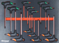 MODULE MOUSSE FINITION METAL PLEIN TOURNEVIS AVEC POIGNEE EN T HEX/TORX