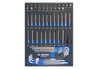 Module mousse + PP 61pcs embouts et clés mâles 