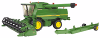 MOISSONNEUSE JOHN DEERE T670I+CHARIOT COUPE