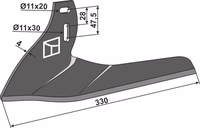 Monosem | Lame planet - droite
