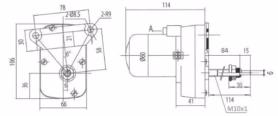 Moteur essuie glace 12V Adaptable