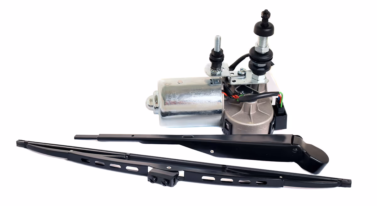 Moteur d'essuie glace 12V 90°, bras et balai