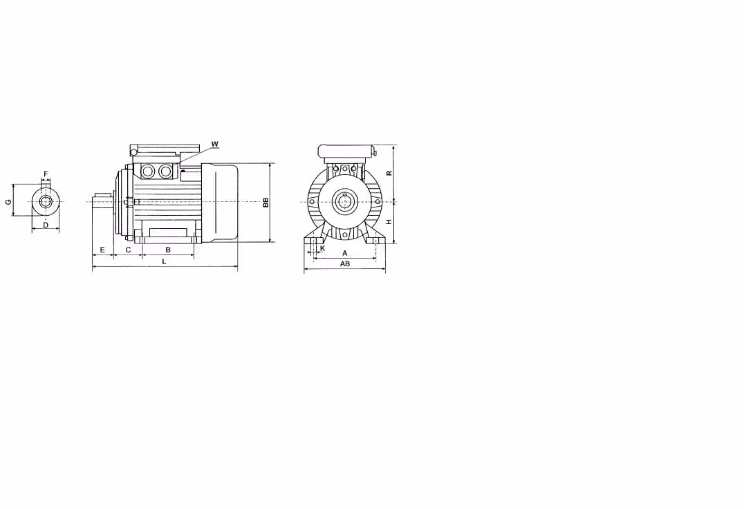 Moteur électrique 2,2 kW