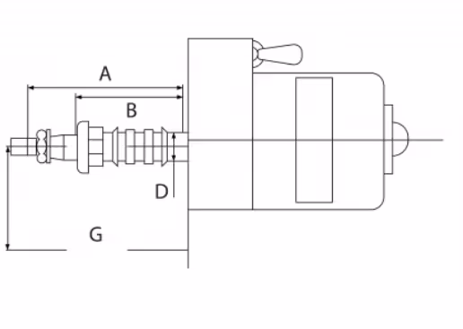 Moteur d'essuie glace 12V 65° cône A8M6