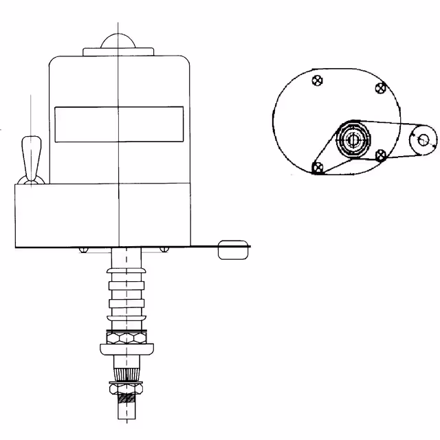 MOTEUR ESSUIE-GLACE 85° TIGE COURTE