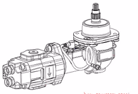 MOTEUR HYD.GAUCHE CPLT - AMAZONE - REF 107617