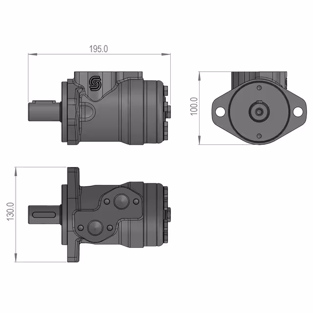 MOTEUR HYDRAULIQUE OMR 135 SIP 150807808B